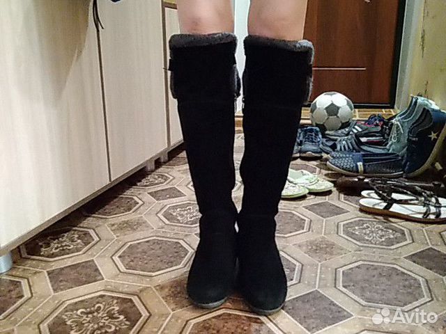 Сапоги зимние из замши на замочке Сапоги зимние из замши на замочке