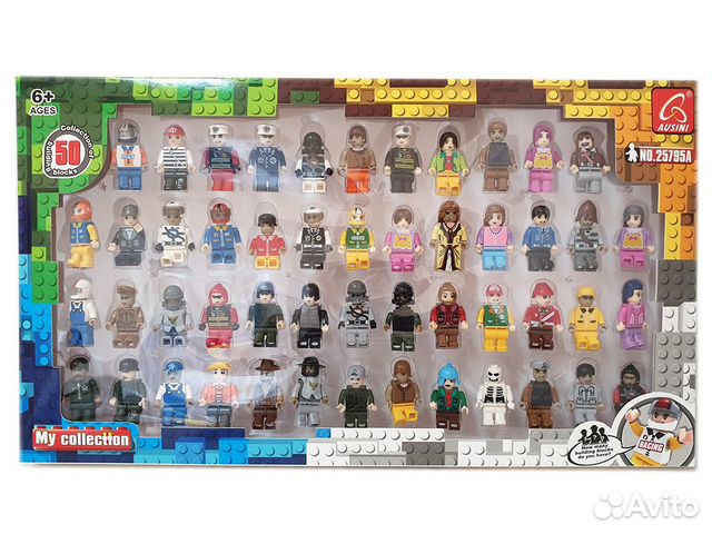 Набор 50 минифигурок аналог лего ausini MY collect
