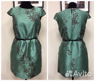 Шелковое платье L (48)