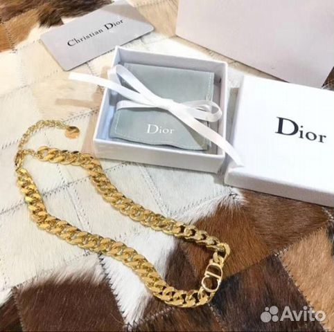 Чокер диор CD Dior цепь колье кулон Чокер диор CD Dior цепь колье кулон
