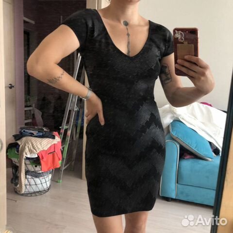 Платье трикотаж Armani Exchange 42-44 новое Платье трикотаж Armani Exchange 42-44 новое