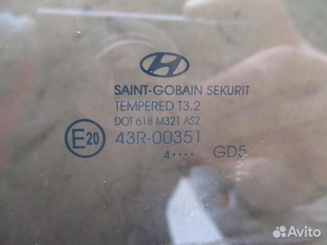 Стекло двери задней левой для Hyundai i30 2012-2 Стекло двери задней левой для Hyundai i30 2012-2