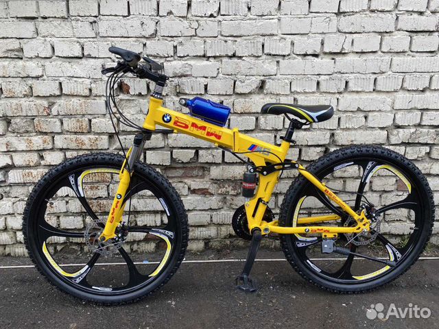 Велосипед желтый BMW Велосипед желтый BMW