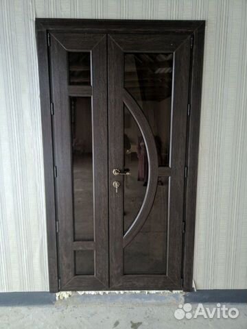 Пластиковая дверь 118х200