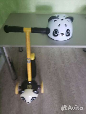 Самокат 3-х колесный + шлем