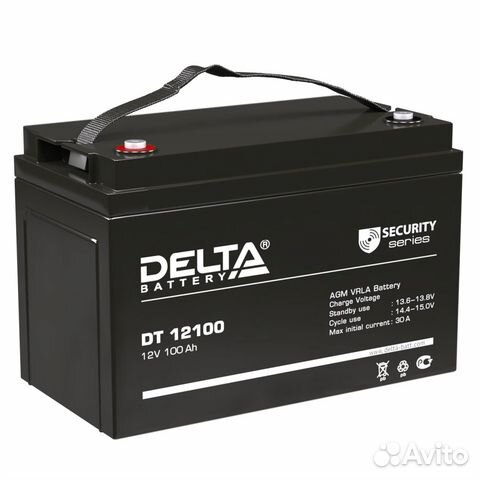 Delta DT12100 100Ач аккумулятор для ибп 12В