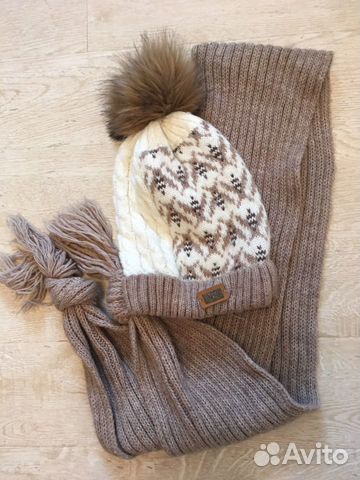 Комплект шапка и шарф для девочки