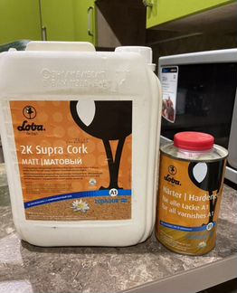 Матовый пробковый лак loba 2K Supra Cork 5л