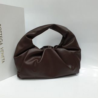 Сумка Bottega Shoulder Pouch шоколадная Боттега
