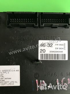 Блок управления EAM Mercedes W163 ML163 w163 ml