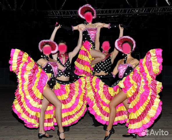 Кан-кан танцевальный костюм
