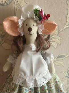 Пакетница, текстильная Тильда