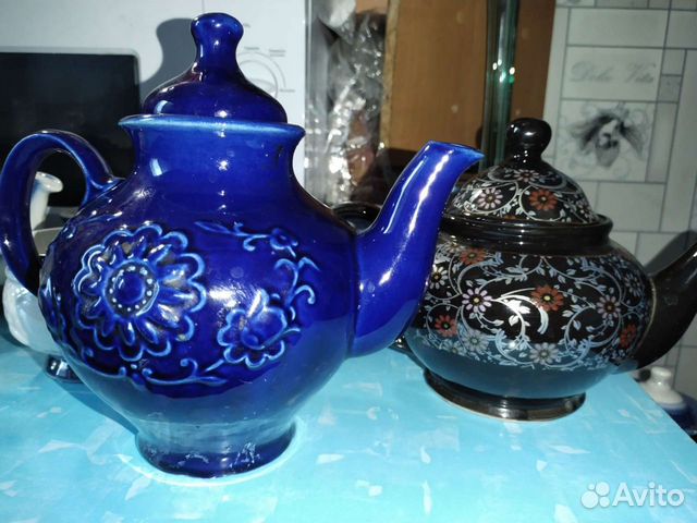 Заварочный чайник и салатники