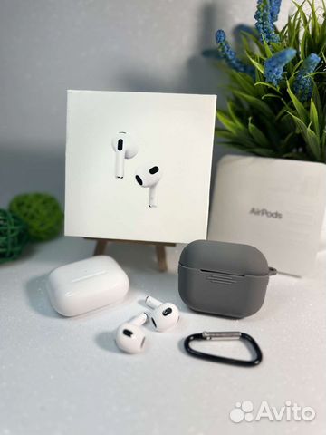 Наушники apple airpods 3 + чехол в подарок