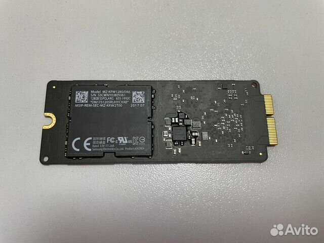Новый оригинальный диск Apple SSD PCI-e 128 Gb