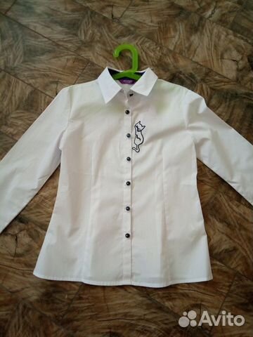 Рубашка белая, новая.Размер 146