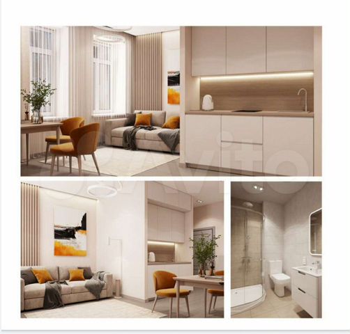 Апартаменты-студия, 16,4 м², 2/4 эт.