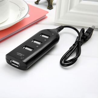 USB концентратор (HUB) 4 выхода (USB 2.0) 40 см