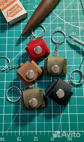 Брелок, Монетница, Сувенир, натуральная кожа