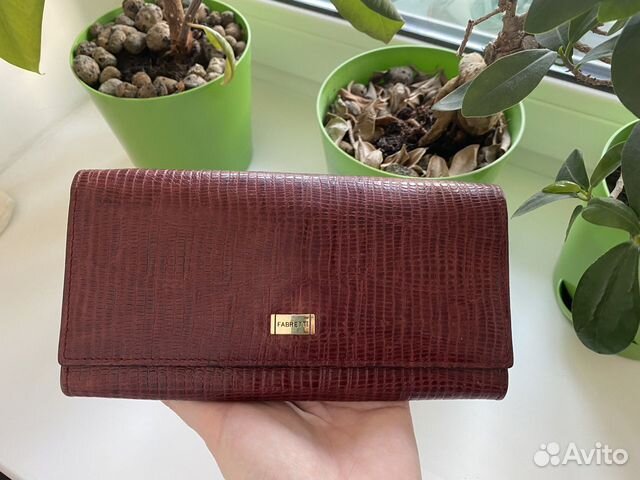 Кошелек fabretti натуральная кожа