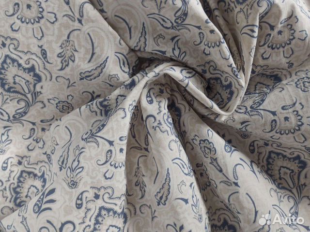 Ткань полулен скатертный 150см