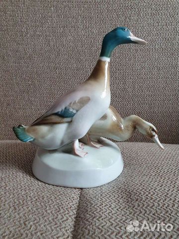 Утки фарфоровые статуэтки Херенд,Жолнаи,Ортлоф и М