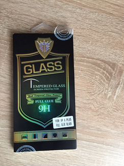 Защитное стекло iPhone 6 plus черное