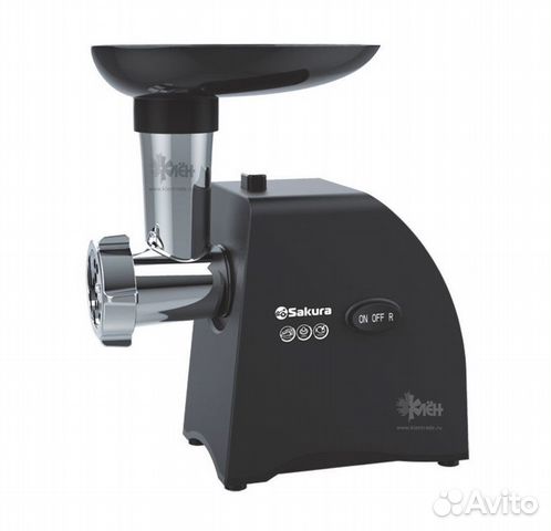 Мясорубка SA-6423BK 1500Вт реверс +компл нас