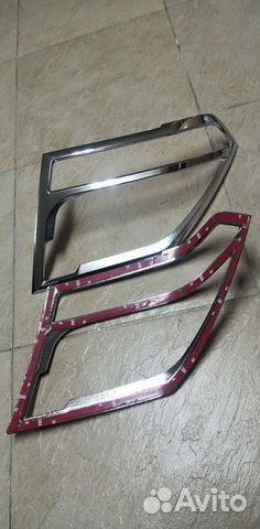 Хром. накладки на передние фары ниссан патфайндер