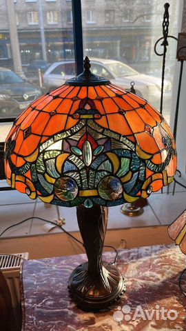 Лампа Тиффани, старинная, Италия
