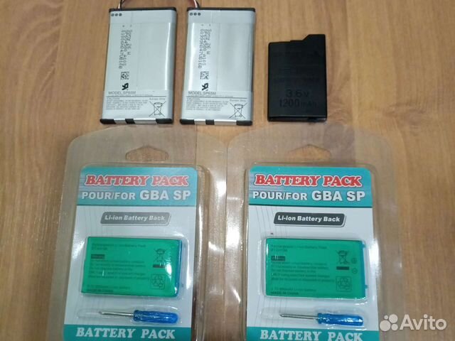 Аккумуляторы для PSP, GBA