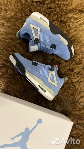 Оригинальные Air Jordan 4 University Blue