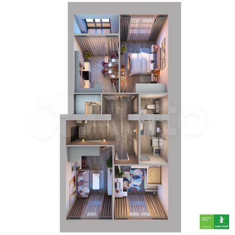 3-к. квартира, 75,6 м², 8/11 эт.