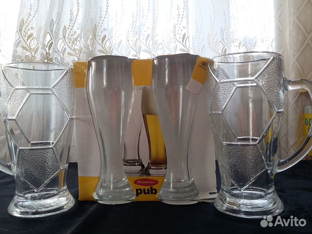 Пивные кружки и бокалы, новые
