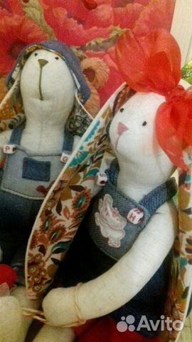 Тильда Зайцы, подарок, пасхальные зайки