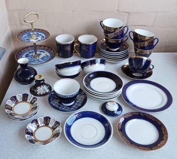 Фарф.кобальт чсср, СССР лфз Довбыш Барановк Вербил