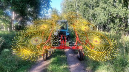 Грабли для сена на мтз (6ть метров спица 7 мм) - фотография № 21