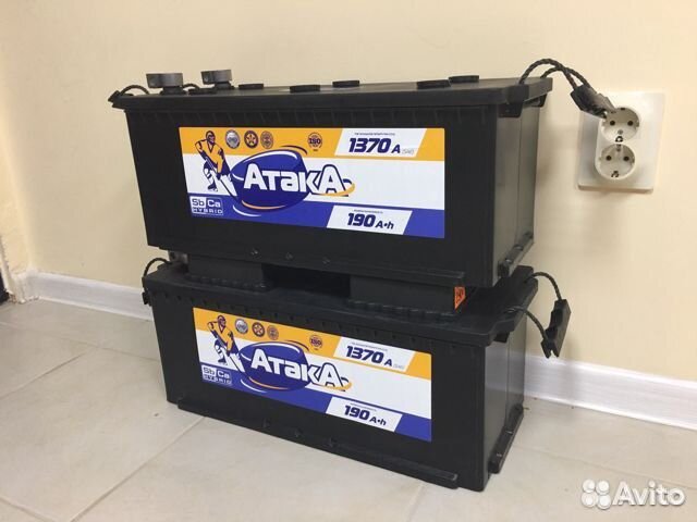 Аккумулятор атака 6ст-190 1370 А
