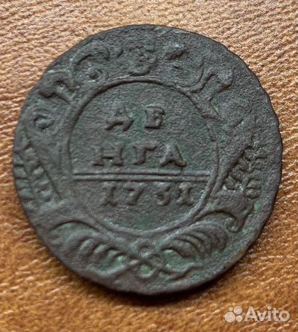 Деньга 1731 перечекан