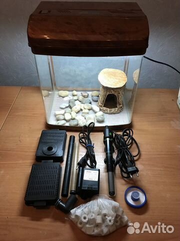 Аквариум jebo R331, 20л без швов в комплекте