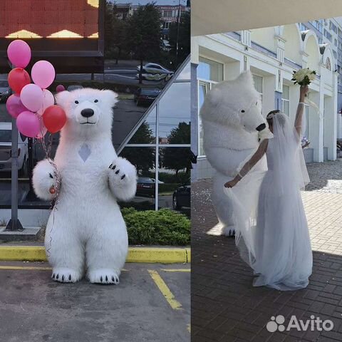 Аниматор Мишка. Поздравление Белого Медведя