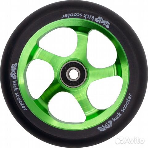 Колесо skip WHL10 120x24mm зеленый Sta13