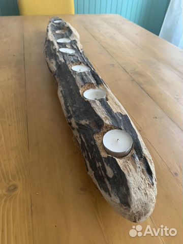 Подсвечник из дрифтвуда