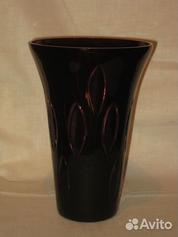 Ваза. Рубиновое стекло. СССР