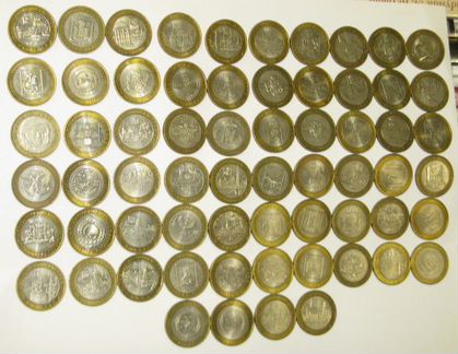 Коллекция монет 64 шт