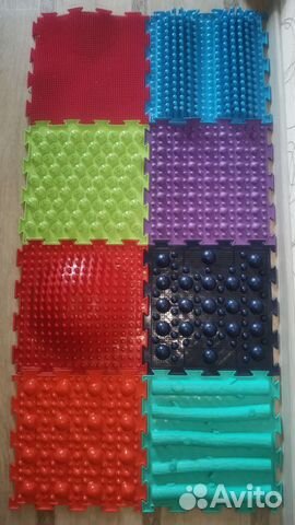 Коврик ортопедический массажный 8шт