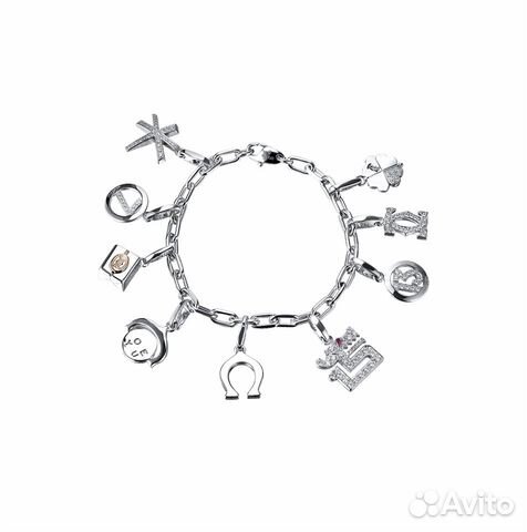 Браслет Cartier Nine - Charms White Gold Bracelet