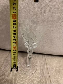 Хрустальный бокал,Чехословакия,богемия,винтаж