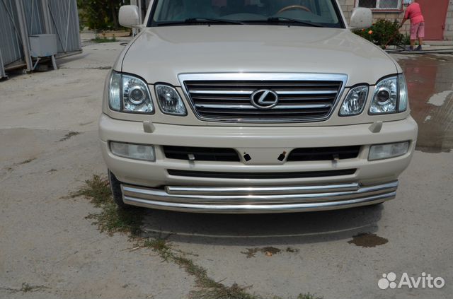 Защита переднего бампера Lexus LX 470 1998-2007