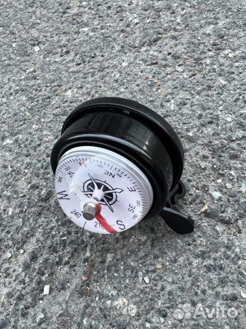 Звонок велосипедный с компасом черный